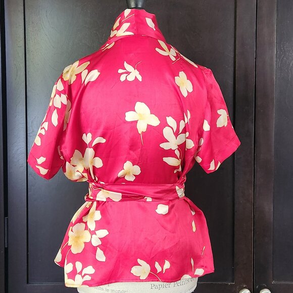 Max Mara 100% Silk Kimono Style Blouse - Picture 2 of 8